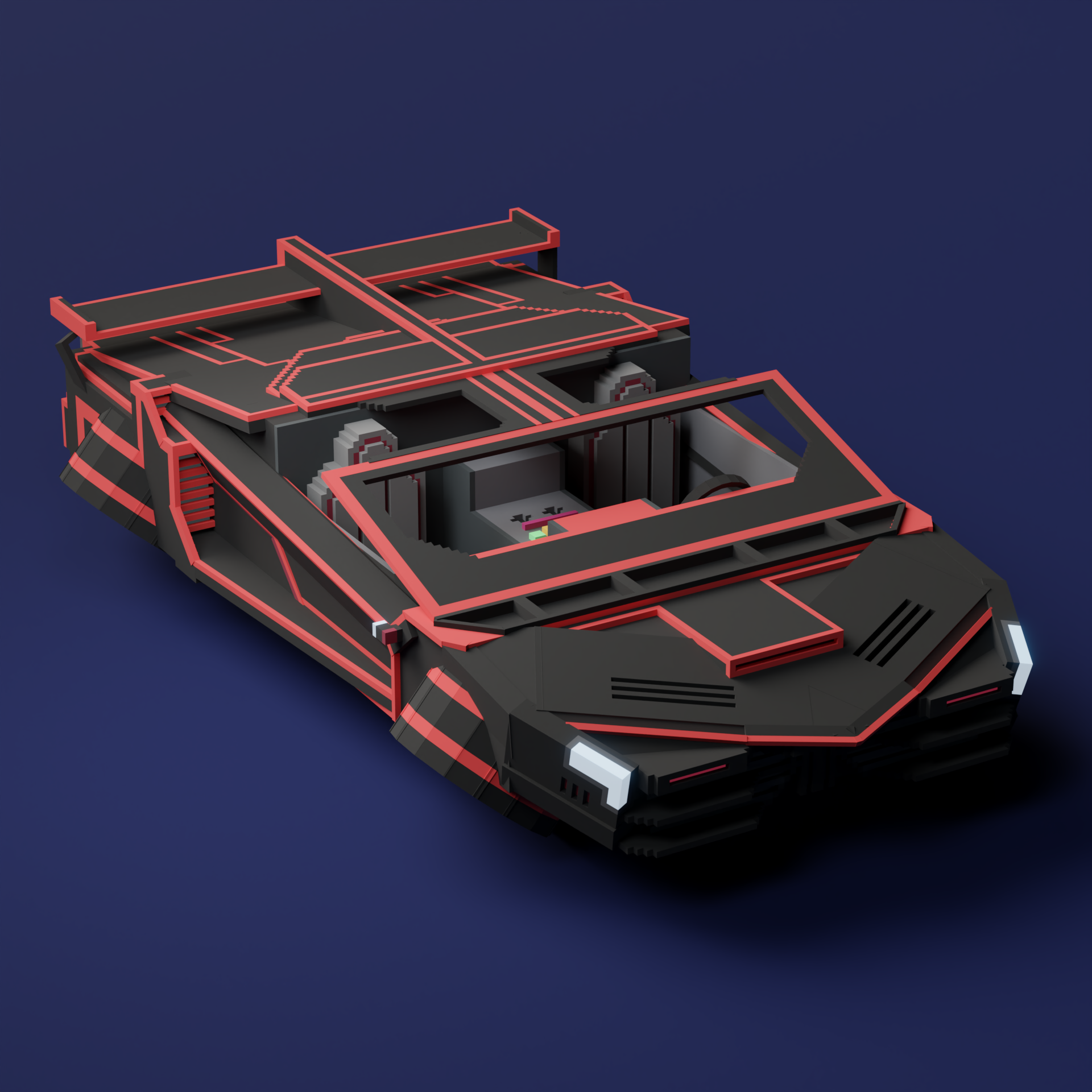 Pinstripe Lambo Hovercar